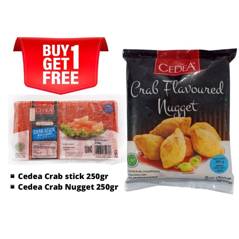 

paket kepiting cedea [ cedea Crab stik + Cedea crab nugget ]