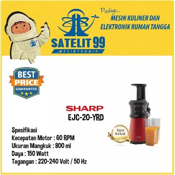 Slow Juicer SHARP EJC-20-YRD