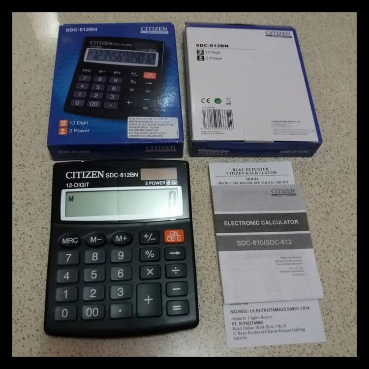

Murmer Kalkukator Citizen Sdc-812Bn 12 Digit / Calculator Citizen 12Digit Keren