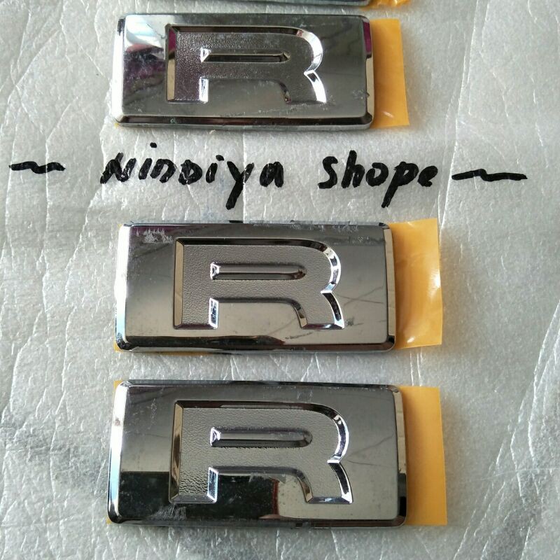 emblem tipe R daihatsu ayla xenia