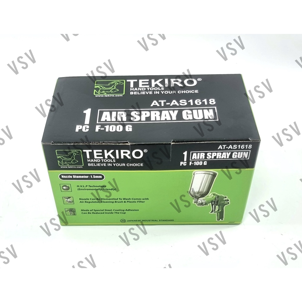 TEKIRO Spray Gun F100 G Semprotan Cat Spet Cat Tabung Atas Alat Semprot Cat