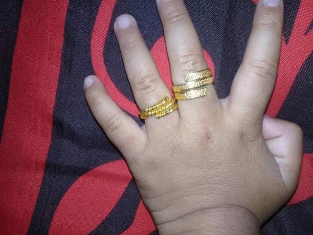 Cincin bayi, anak lapis mas dan gelang bayi