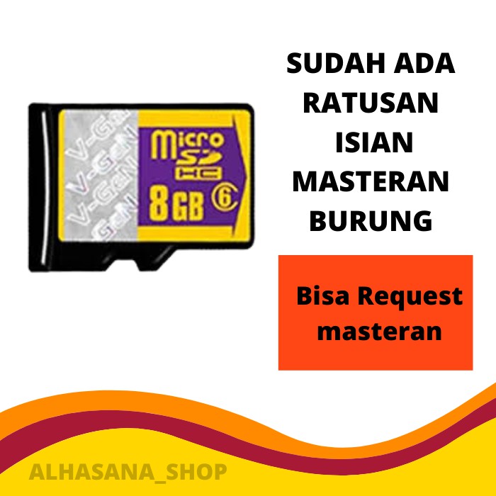 MEMORY ISIAN MASTERAN BURUNG FULL/AUDIO REKAMAN MASTERAN MP3/ISIAN RATUSAN MASTERAN BURUNG