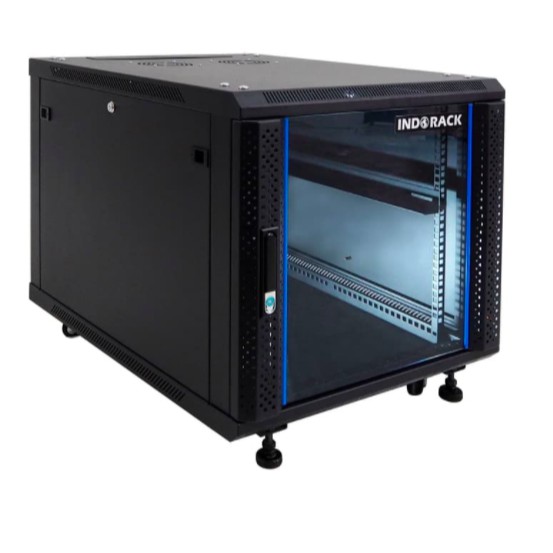 IR8015G - 15U Close Rack Depth 800mm Glass Door 19&quot; - INDORACK