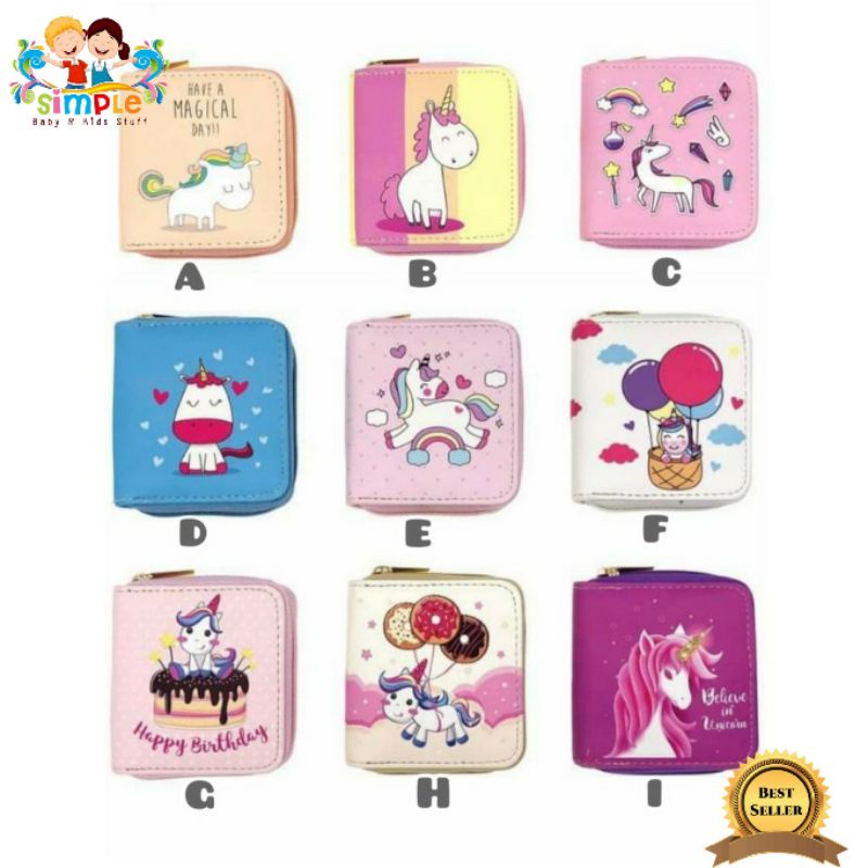 Dompet Anak Perempuan Remaja Import Unicorn
