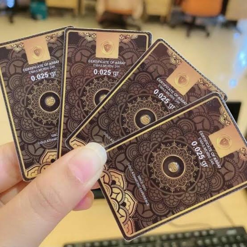 MINI GOLD BLACK SERIES 0,025 - 0,1 gram emas murni mini 24 karat