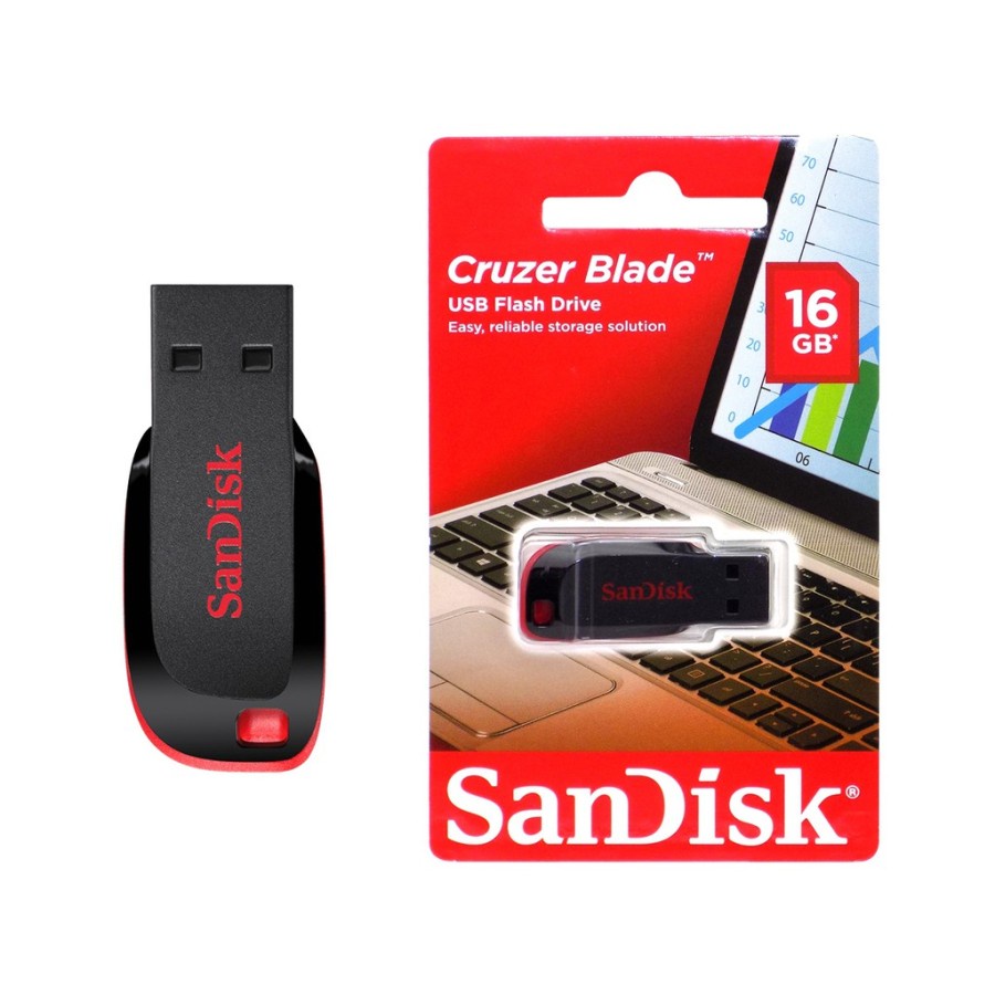 FLASHDISK SANDISK CRUZER BLADE CZ50 - 8GB/16GB/32GB/64GB/128GB/256GB