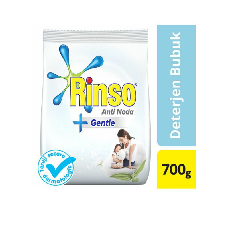 Rinso gentle deterjen bubuk 700gram