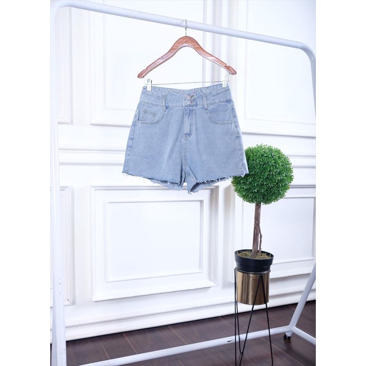 HOTPANTS DENIM HIGHWAIST BAHAN PREMIUM BANGKOK BKK 2512 HP