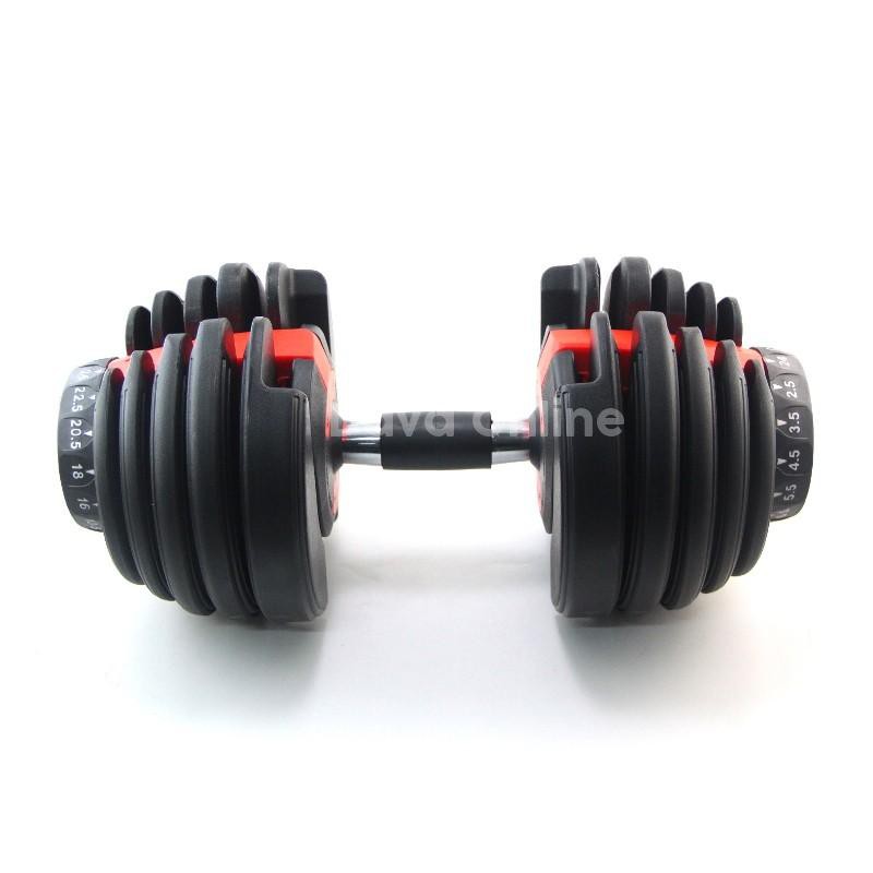 DUMBBELL SET 24 KG F201+BESI PEGANGAN PLUS KUNCI/BARBELL SET VARIAN BEBAN 1-24 KG SATU SET ALAT - TEKNO KITA