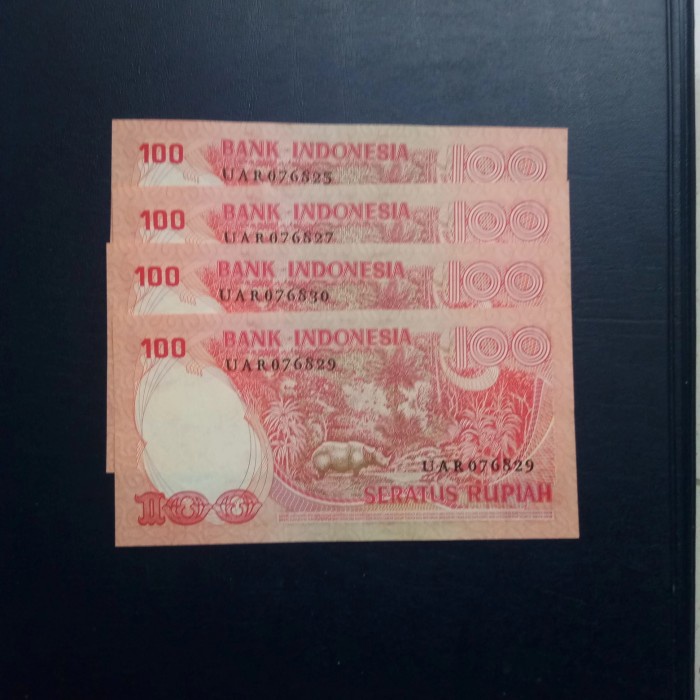 KUNO-UANG- UANG KUNO SERI BADAK 100 RUPIAH 1977 UNC -UANG-KUNO.