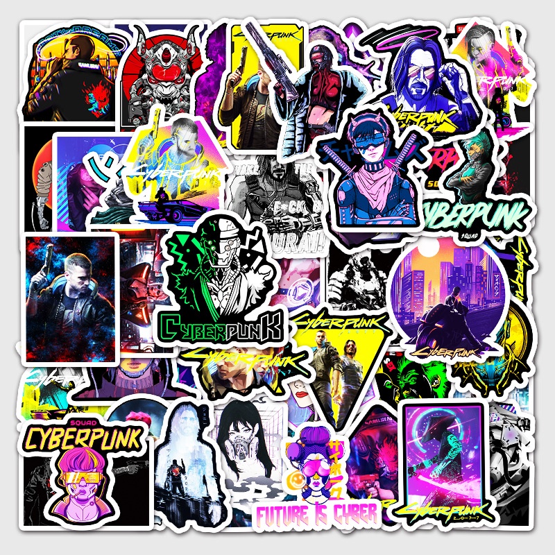 Zhang Saibo punk kartun graffiti stiker bagasi laptop car skateboard stiker dekoratif