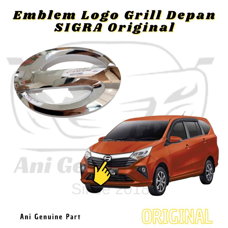 Emblem Logo Grill Depan Sigra Original