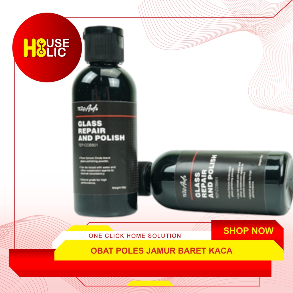 Obat Poles Jamur Baret Kaca Mobil Glass Polish Repair TE2P Auto