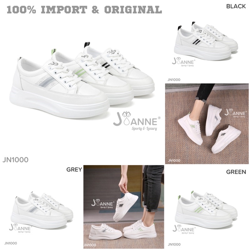 SALE! [ORIGINAL] JOANNE Sporty Sneakers Shoes Sepatu Wanita #JN1000