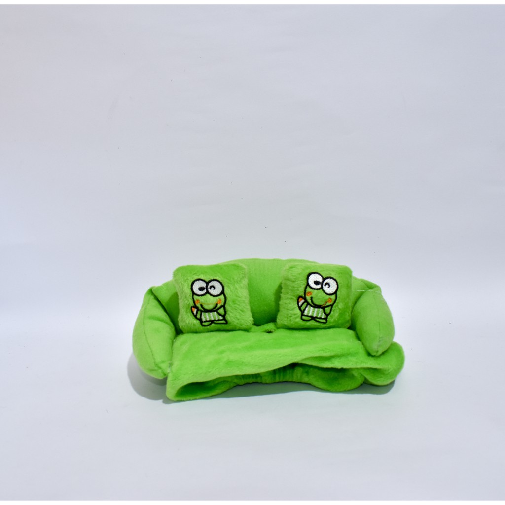 Bantal Mobil 3in1 KERROPPI Hijau Carset Headrest Sandaran Kepala Leher 3 in 1 Keroppi 3 in 1 Green