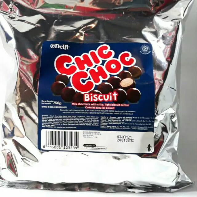 

Delfi Chic Choc Coklat Biskuit 750gr Snack kiloan