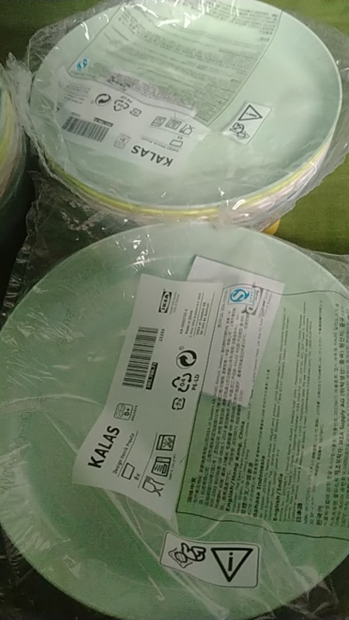 Piring Aneka Warna Isi 6 Piring Anak Alat Makan Anak