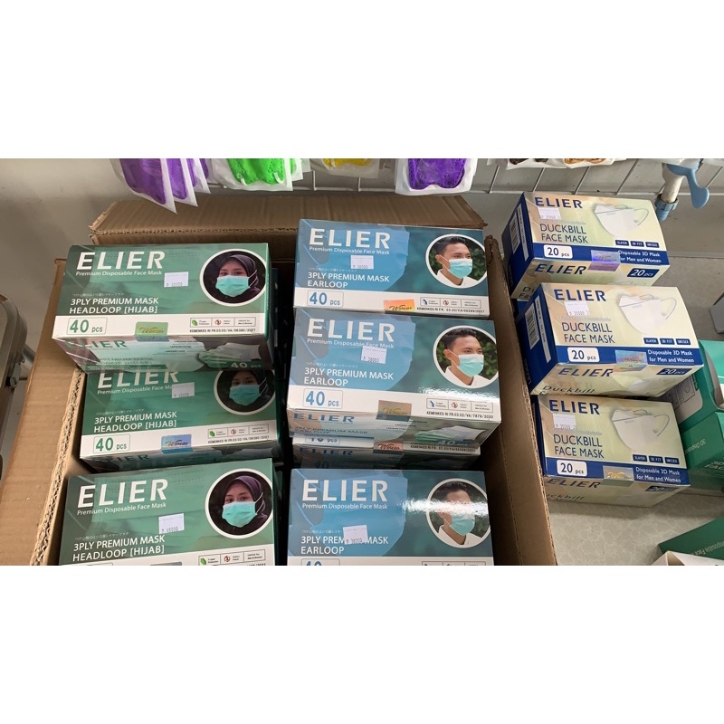 Masker Medis Boson Elier Premium Mask 3 ply Duckbill Boson Masker hijab boson masker boson ELIER