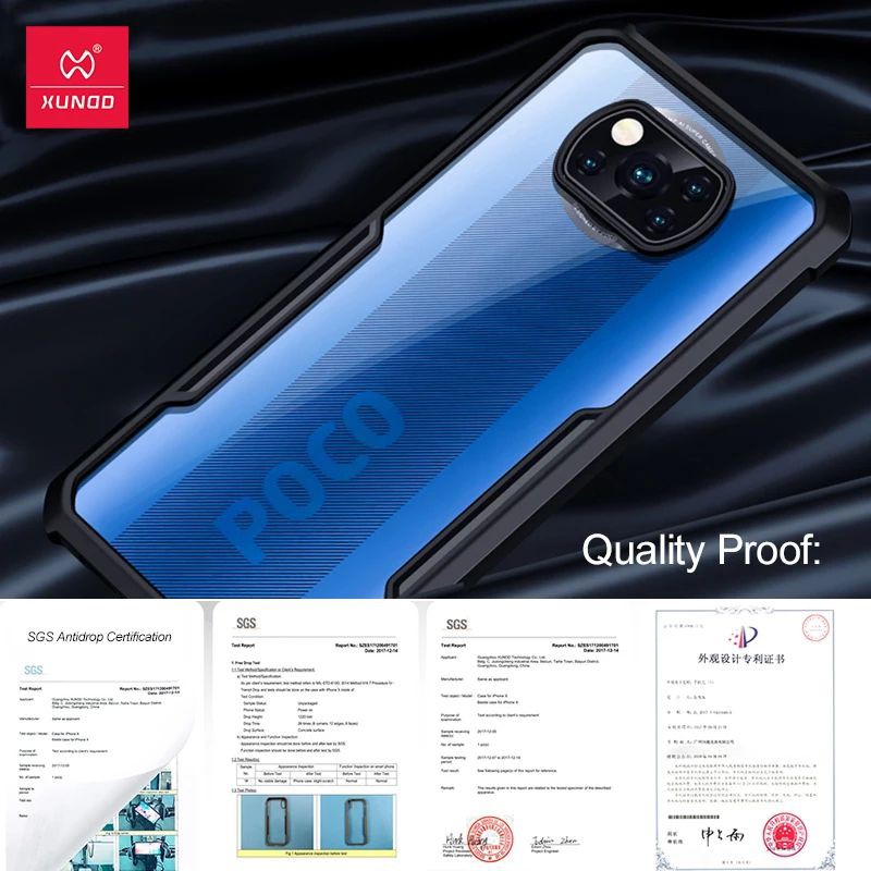 Softcase Armor Tpu Transparan Clear Poco X3 Nfc -Casing Anti Shock Poco X3 Nfc Silikon Cover Premium