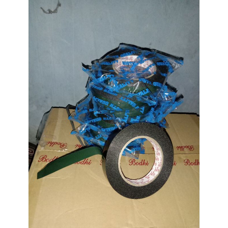 dauble tape hijau / foam tape 1 inc / 24 mm