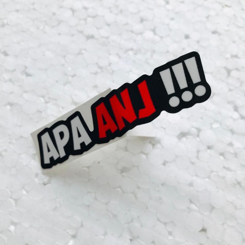 

Sticker Apa Anj Laminasi Glosy Anti air