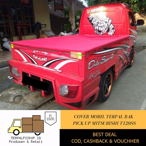 Terpal Cover Mobil Bak Pick Up Variasi Aksesoris Pickup Mitsubishi T120SS