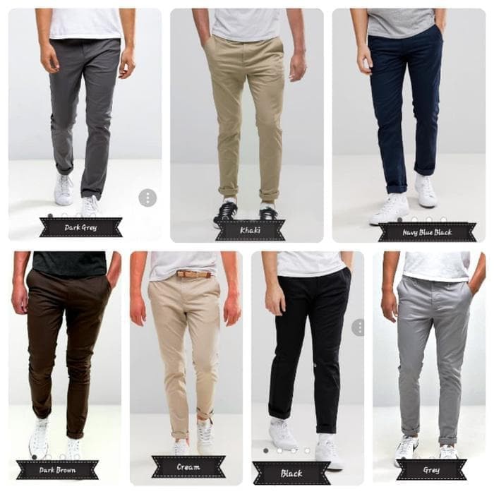 Celana Formal Uniqlo Second Bekas Jual Longpant Chinos Murah M RD445  Chino - Hitam, 27