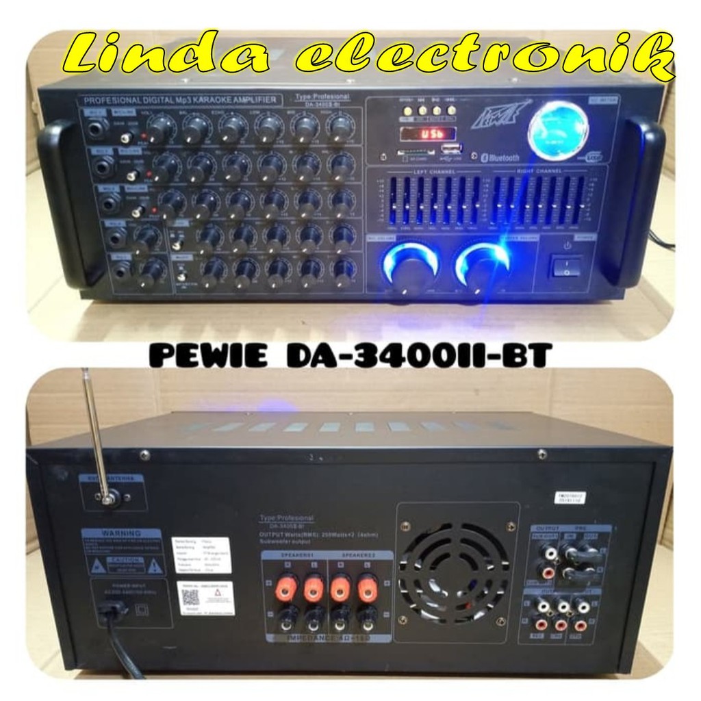 amplifier pewie da3400llbt ampli digital pewie da 3400llbt da3400ll bt