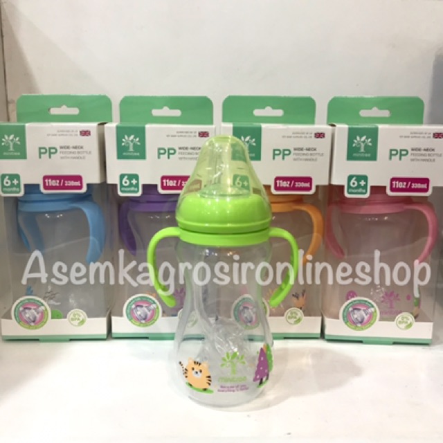 Botol susu minitree 2fungsi 180ml 330ml bisa dot dan sedotan