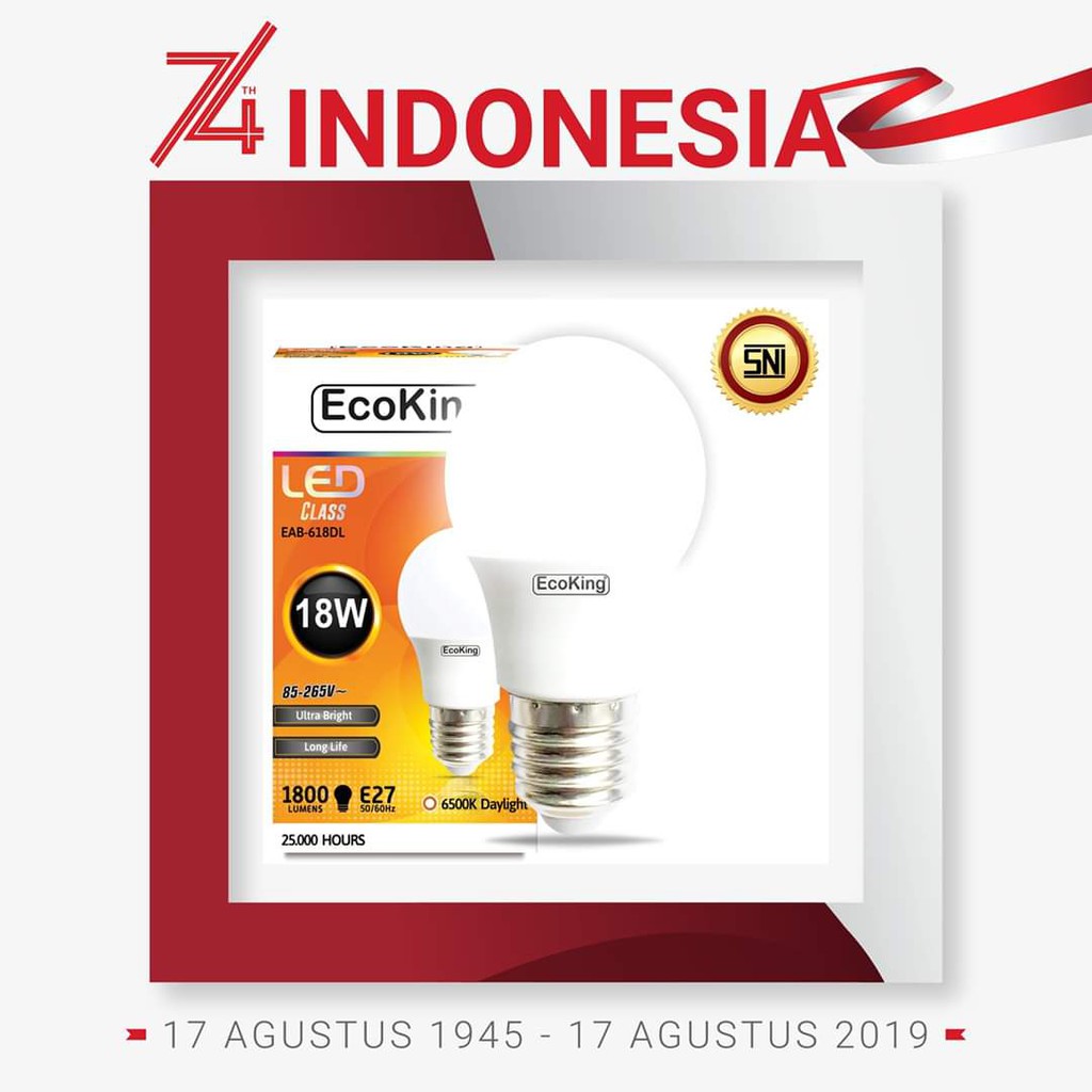 Mitra88sby lampu led bulb bohlam class ecoking