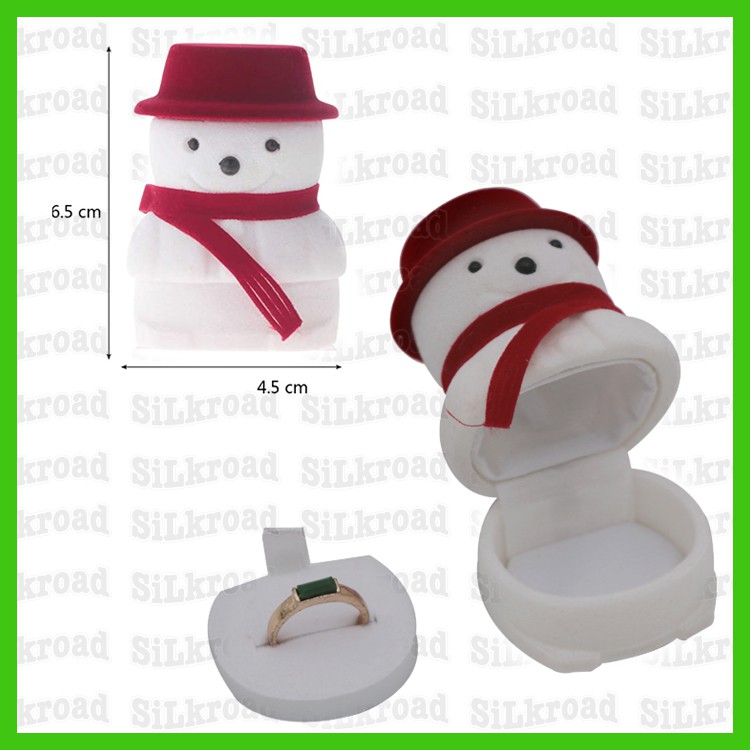 

Stationery > necklace box kotak gift kado kawin nikah kalung cincin natal snowman