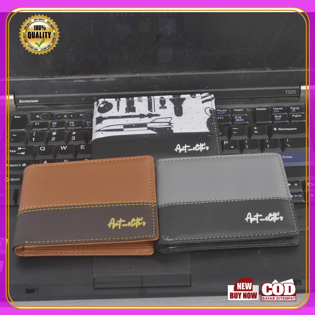 promo !! Dompet cowok terbaru Bahan PVC premium COD