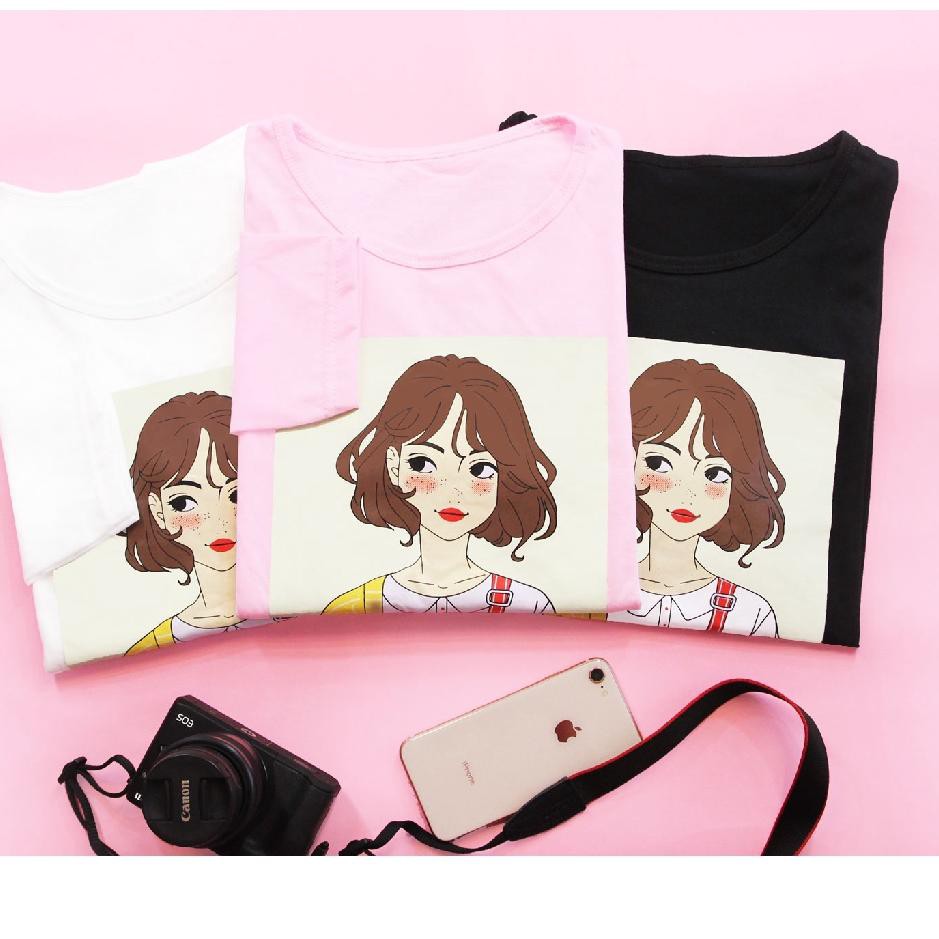 dh T-Shirt / Tumblr Tee / Kaos Wanita & Pria SHE WAS PRETTY - ELLIPSES.INC PDZ Ready Stock