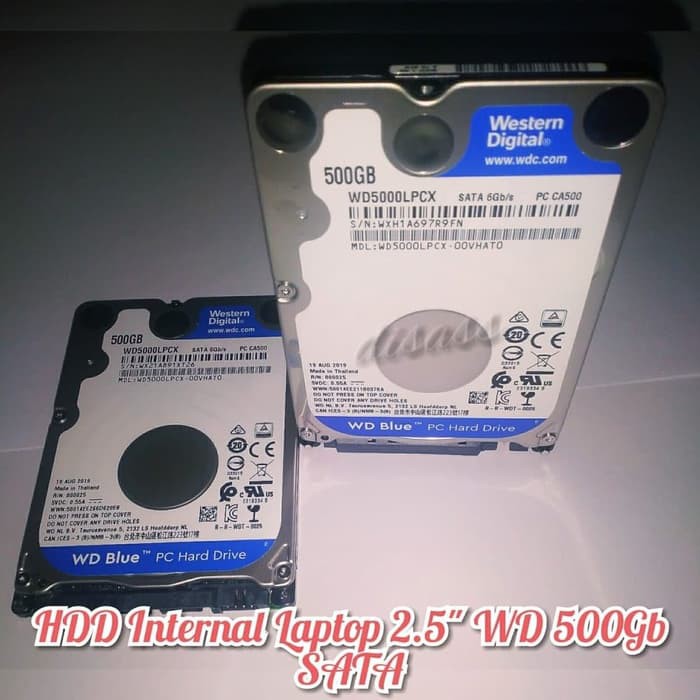 Hdd - Harddisk Internal Laptop 500gb - Wd Blue Scorpio 25 5400 Rpm -
