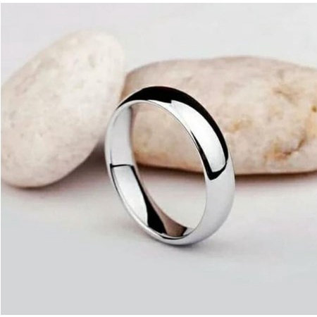 Custem cincin nikah model polos pria CINCIN KAWIN PRIA BAHAN PERAK MURNI