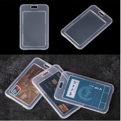 

Name Tag id card holder plastik 2 sisi NFC Name Tag