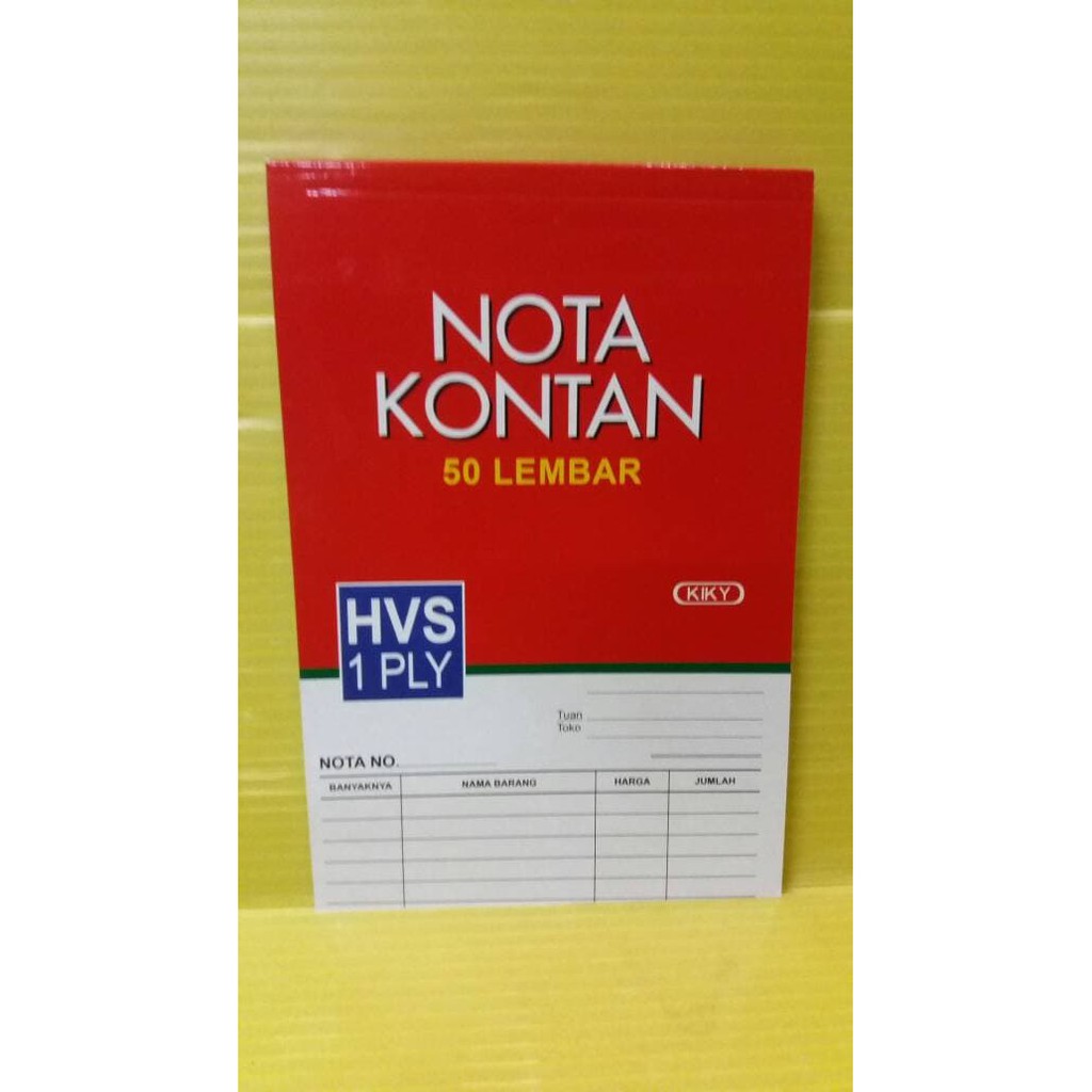 

Kiky Buku Nota Kontan 1 Ply Kecil