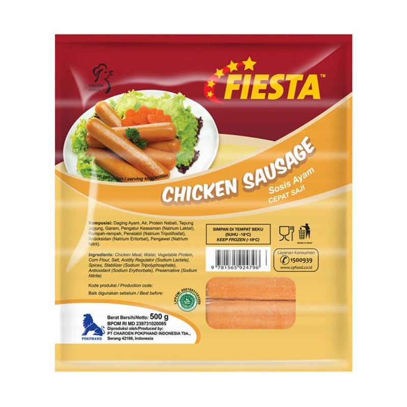 

Fiesta Sosis Ayam 500 Gr/ Sosis ayam fiesat / Fiesta chicken sosis 500gram / Fiesta Sosis Ayam Chicken Sausage 500gr / Khul frozen foods