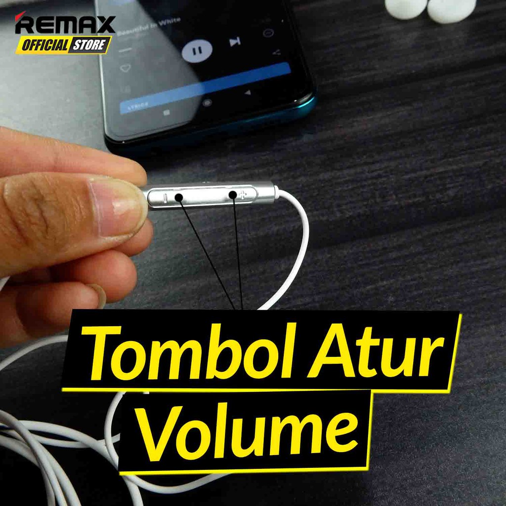 Earphone Remax RM-625 Wired Earphone Garansi Resmi / Earphone Murah / Earphone Terbaik / Earphone