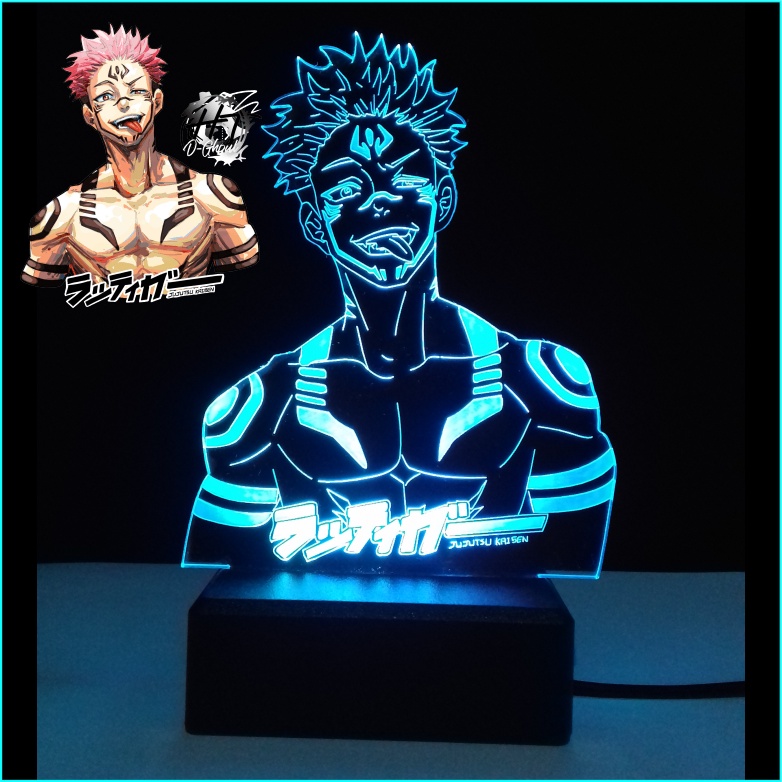 Jual Lampu Tidur Akrilik Anime Jujutsu Kaisen Sukuna Shopee Indonesia