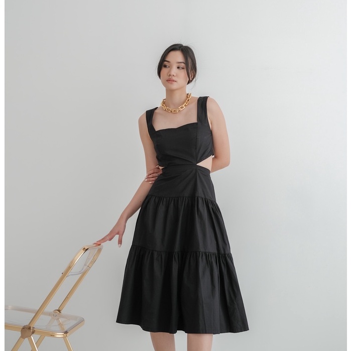[TAVIA] SAKURA MIDI DRESS / DRESS WANITA / DRESS KOREA