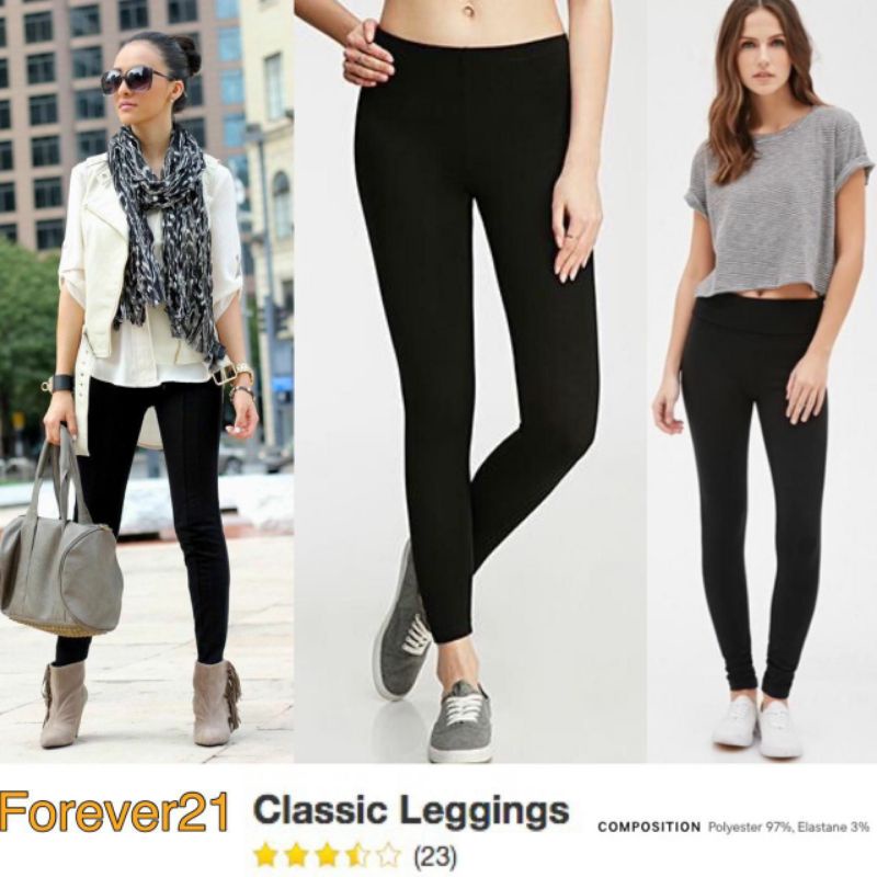 Black basic legging // baca keterangan