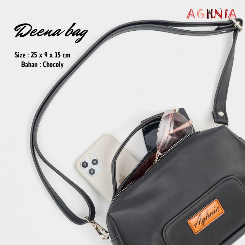 READY DEENA BAG CHOCOLY BY AGHNIA TAS SELEMPANG TENTENG WANITA