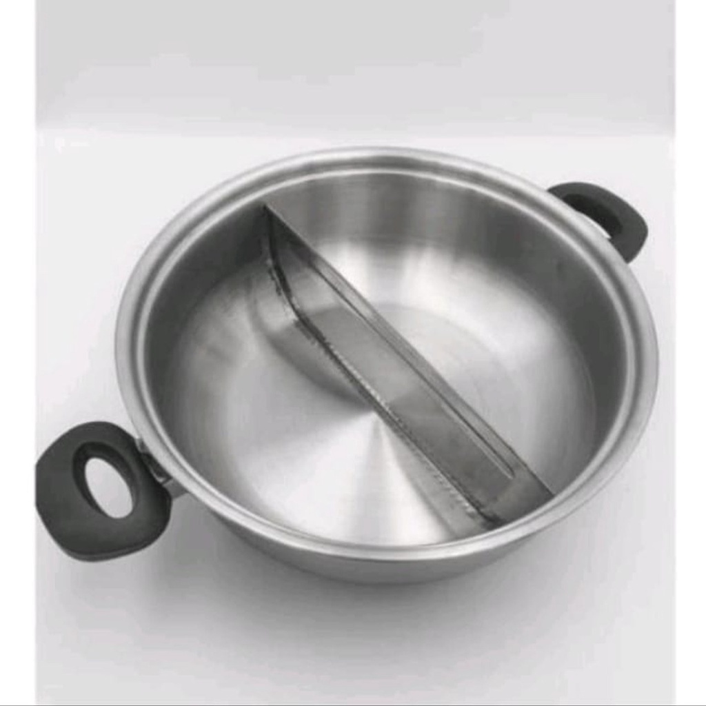 ORIGINAL Panci shabu shabu stainless steel 28cm