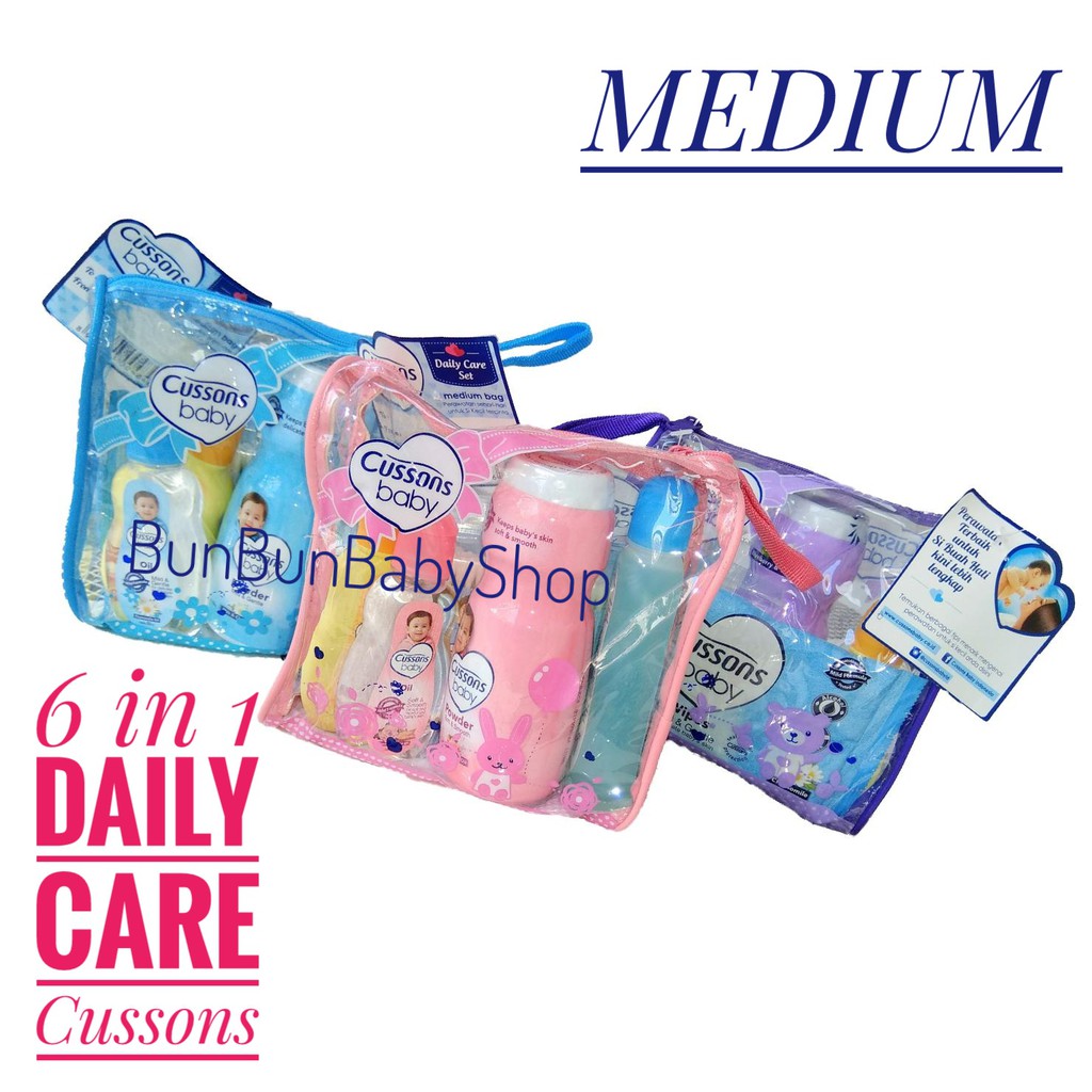 CUSSONS Baby MEDIUM Bag Daily Care Set Perawatan Bayi Baru Lahir Newborn Perlengkapan Mandi Murah