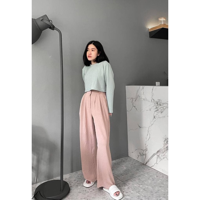 ASOKA Kulot Crinkle 992 - Celana Kulot - Celana Wanita - Trouser Pants