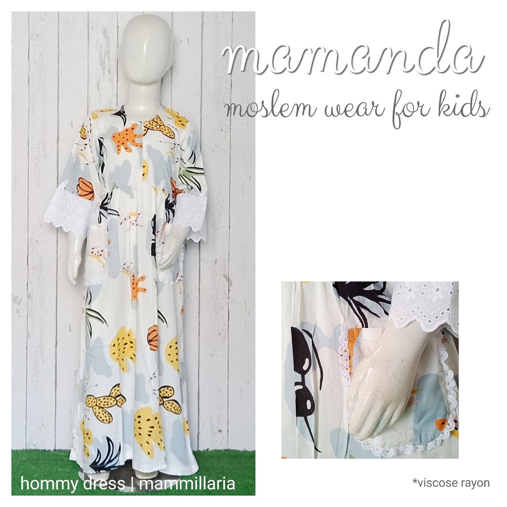 Gamis Anak Mammillaria Hommy Dress by Mamanda