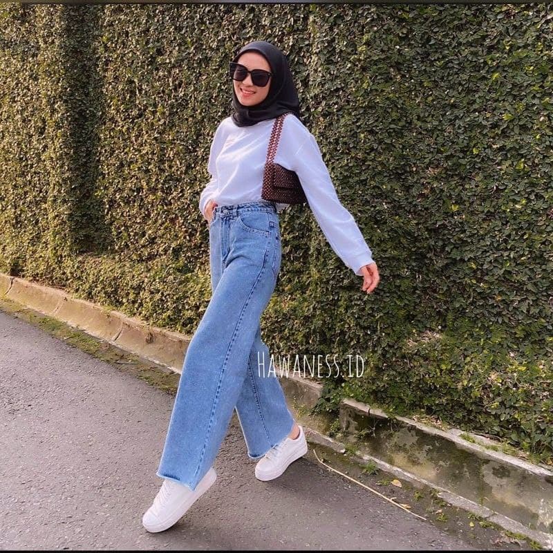 Celana Jeans Wanita Celana Panjang Cewek Celana Boyfriend Wanita Celana Kulot Jeans Wanita Kekinian