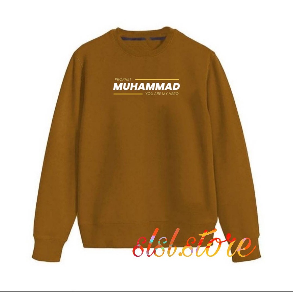 Crewneck Islami Muhammad Original High Quality Premium Distro Pria &amp; Wanita Switer Crewnek Basic Casual Bahan Katun